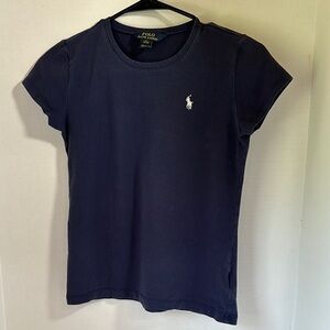 Polo Ralph Lauren navy short sleeve top size large 12/14